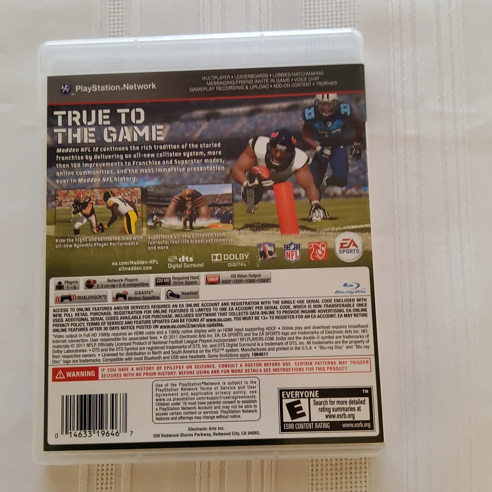 PS3 Madden NFL 12
